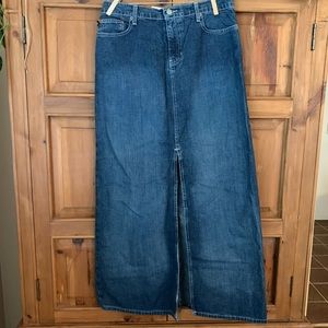 Ralph Lauren Long Denim Skirt Sz 6